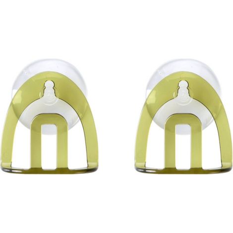 Lot de 2 porte-éponges à ventouses pour évier de cuisine, avec support de rangement et porte-savon. Accessoires de salle de bain. (1/3)