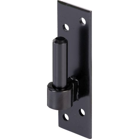 ALBERTS Kloben auf Platte, KTL schwarz, Dorn Ø14 mm, Abstand 12 mm, Platte HxB130x40 mm