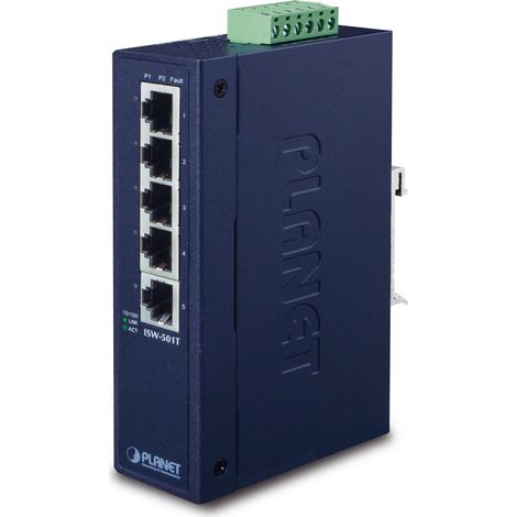 Planet IP30 Slim Tipo 5-P Industrial, ISW-501T