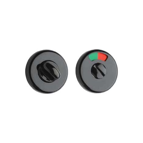 CATENACCIO WC LIBERO/OCCUPATO IN PLASTICA NERA- - ø mm.50 - 4 pezzi