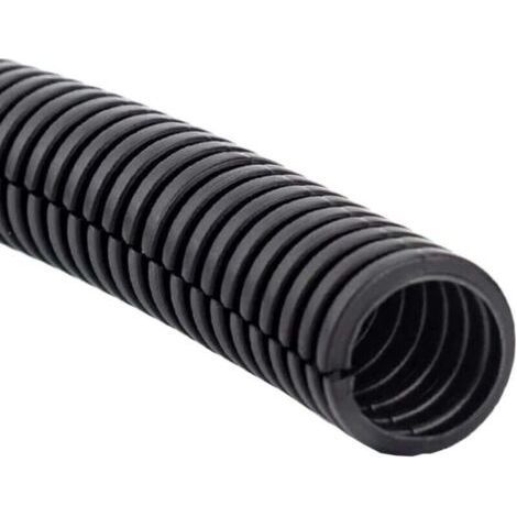 Gaine pour câble électrique automobile, gaine ondulée flexible, revêtement de protection en PP, gaine fendue, manchon isolant, tube conducteur, gestion des câbles extérieurs, longueur 11 mm (1/4)