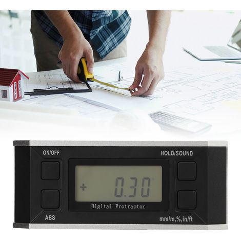 Leistungsstarker digitaler 4x90°-Magnetneigungsmesser, digitale Wasserwaage, Gehäuse für digitalen Neigungsmesser, Magnetneigungsmesser ohne Hintergrundbeleuchtung (1/5)