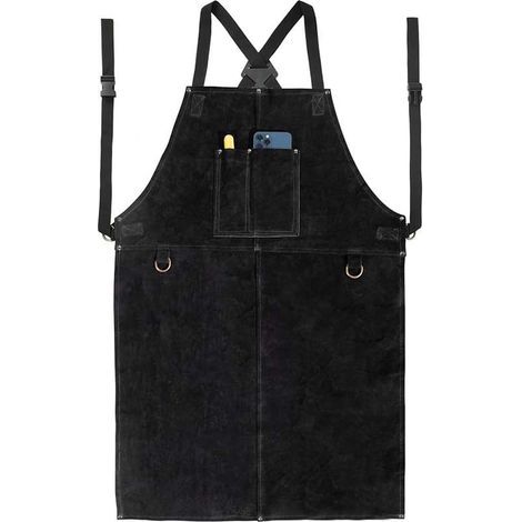 Tablier de Soudure,Tablier de travail en cuir pour homme,24"'x 36" Tablier de Cuisine Multifonctionnel (1/5)