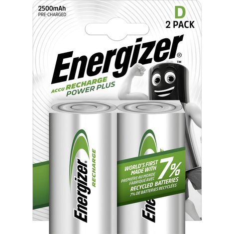Energizer Power Plus HR20 Mono (D)-Akku NiMH 2500 mAh 1.2 V 2 St. (1/3)