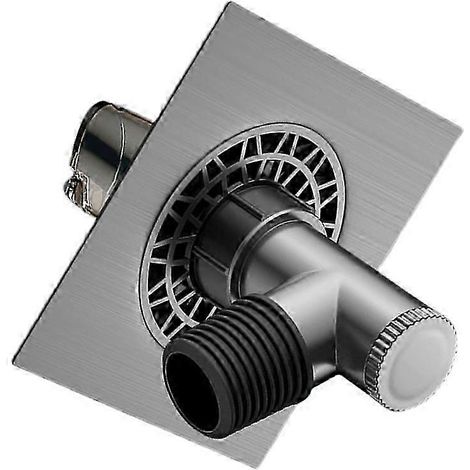 Tapa de desagüe para lavadora de baño, conector de tubería de desagüe (1/5)