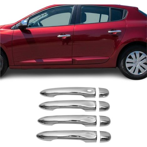 OMAC Couverture de poignée de porte pour Renault Megane 2009-2016 HB Break Acier 4x (1/5)