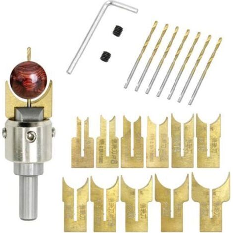Wolframkarbid-Kugelwerkzeugset mit 6-25 mm Klinge für Holzbearbeitung, Perlenschneiden und andere Bastelarbeiten.