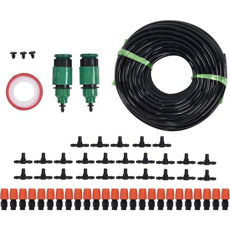 82ft Garden Irrigation System Greenhouse Micro Drip Irrigation Kit Plant Watering System for Vegetable Plots Cooling (1/5)