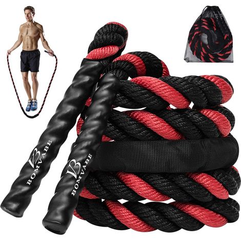Heavy Jump Rope Adult 1.3 kg for Fitness and Muscle Development, 10 Feet Long Weighted Jump Rope for Workout, Gym, Indoor (1/5)