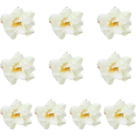 Lot de 10 fleurs artificielles décoratives à faire soi-même, couleurs vives, aspect éclatant, effet de mouvement joyeux. (1/5)