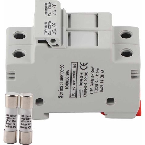 2-poliger DIN-Schienen-Sicherungshalter, TOWFH1DC 1000VDC 2P15A elektrische Verteilergeräte (1/5)