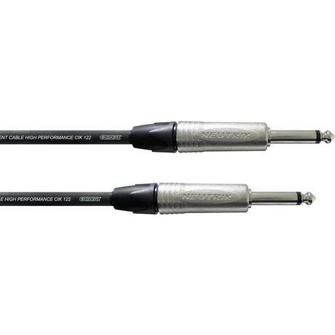Cordial CXI 3 PP Jack Strumenti musicali Cavo [1x Spina jack da 6.3 mm - 1x Spina jack da 6.3 mm] 3.00 m Nero
