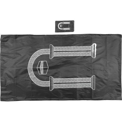 Tapis de Prière Musulman Portable Imperméable, Couverture Rectangulaire pour Salon Maison Noir (1/5)