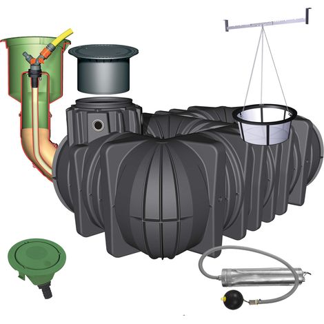 Platin Komplettpaket Garten Komfort 7500 L, PKW-befahrbar