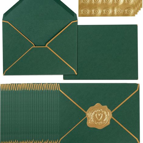 Lot de 100 enveloppes métallisées décoratives Netuno, Aster Metallic, format B6 (120 x 180 mm), fermeture humide, type V, 120 g/m², papier, couleur vanille. (1/5)