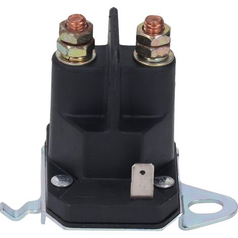 Relais de solénoïde de démarreur, pièces de rechange pour tondeuse autoportée 12 VDC Interrupteur magnétique à 3 broches Solénoïde de démarreur de tondeuse ABS Laiton pour VTT Sno Tondeuse (1/5)