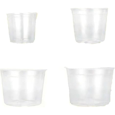 Pot Semis Set Trois Tailles Pot Orchidée Transparent (36)