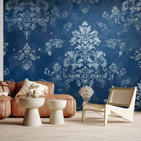 Carta da parati artgeist retrò decorativa azzurro 400x280 cm