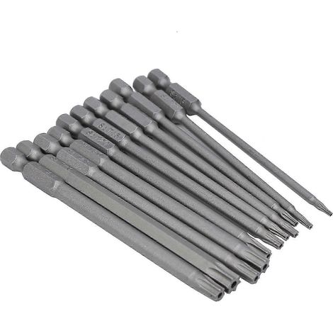 Ensemble de 11 embouts de tournevis pentalobes creux pour perceuse électrique, 75 mm (1/5)