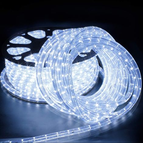 Tube LED lumineux blanc froid pour intérieur et extérieur (1/5)