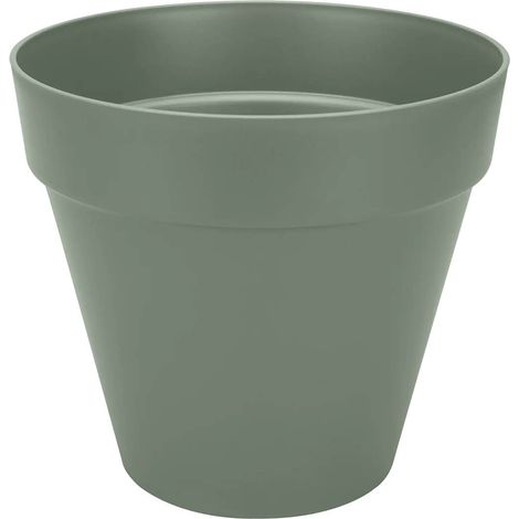 Elho Loft Urban Rond 25 - Vert - L 25 x B 24.5 x H 22 cm - extérieur - 100% recyclé