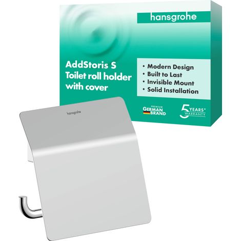hansgrohe AddStoris S Porte-rouleau de papier avec couvercle, (1/3)