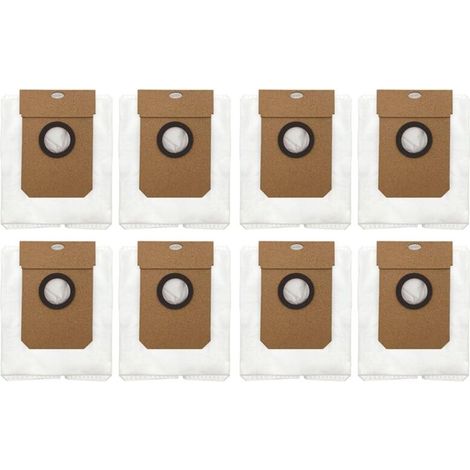 Pack of 8 replacement bags for Cecotec Conga 11090 vacuum cleaner - Vacuum cleaner spare parts - Dust collection bags - Household cleaning tools - AquaForge (1/5)