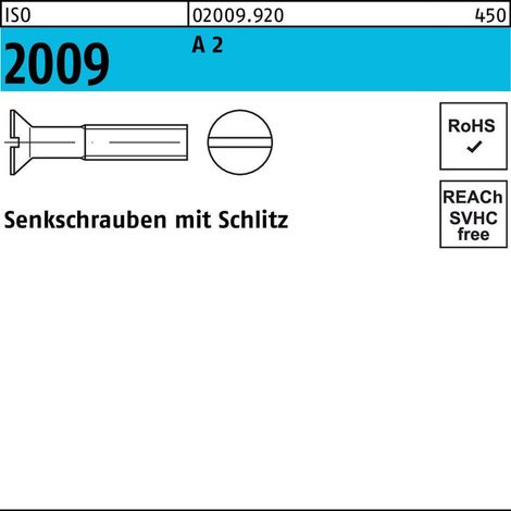 Senkschraube ISO 2009 m.Schlitz M 5 x 30A 2 200 Stück (1/2)