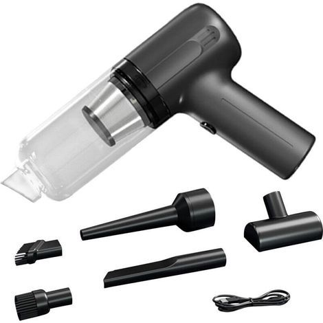 Mini-Staubsauger, leichter, kabelloser Autostaubsauger, 200-W-Haushaltsstaubsauger, Handstaubsauger, Kompaktstaubsauger, Autoreinigungsset, Autozubehör für Zuhause (1/5)
