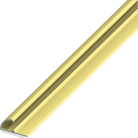 5PZ PROFILO PER BORDI AUTOADESIVO ALLUMINIO Ottone mm. 26x13 mt. 1