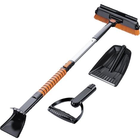 Brosse à neige et glace pour voiture - 5 en 1 rétractable - Déneigeuse légère et robuste - Sélecteur de brosse rotatif - Conception (1/5)