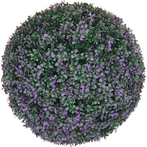 Palla di bosso artificiale in pianta decorativa per arte topiaria per esterni diametro 55 cm viola 040006010