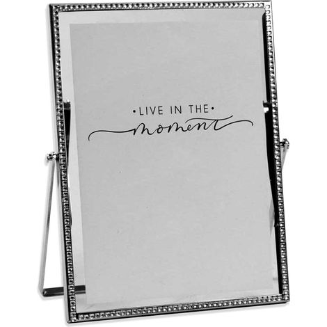 PORTAFOTO VERTICALE IN METALLO 13X18 CM COLORE SILVER (1/2)