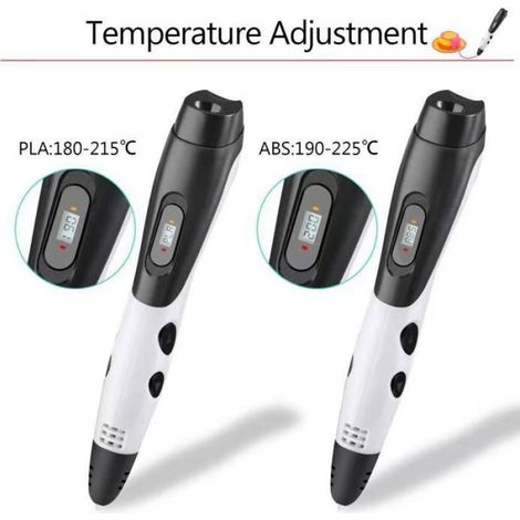 Stylo 3D - Kit de démarrage stylo 3D- Stylo 3D pour enfants - Compatible avec 12 couleurs de câble PLA - Câble ABS/PLA - Cade Femeo (1/3)