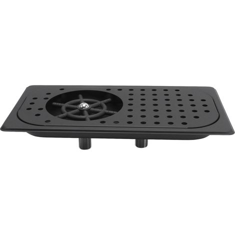 Lave-verre inox 304 – Nettoyage haute pression avec égouttoir, pour bar/café (noir) (1/5)