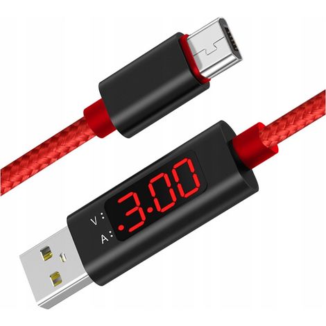 Koanni Verstärktes High-Speed Micro-USB-Kabel mit LED-Anzeige