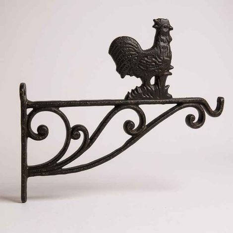 Potence murale fonte Coq 29x15x2cm (1/3)