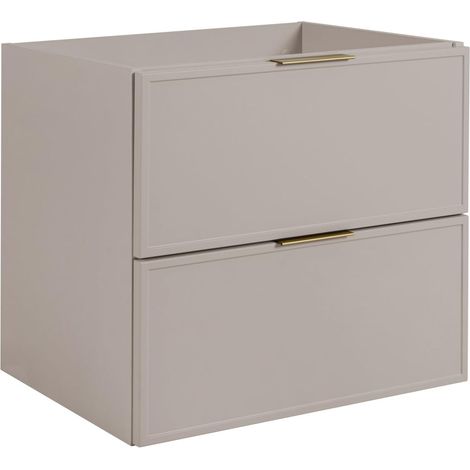 Mobile da bagno, Cashmere, maniglia oro, 46 ​​x 60 x 57 cm (1/5)