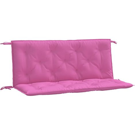vidaXL Garden Bench Cushions 2pcs Pink 120x50x7cm Fabric
