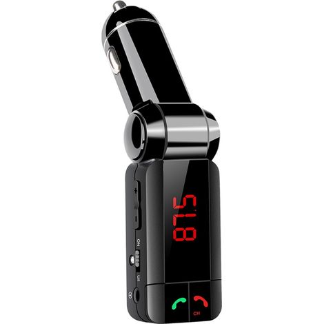 Kit mains-libres Bluetooth FM émetteur sans fil voiture MP3 chargeur USB (1/5)