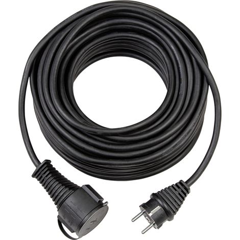Brennenstuhl 1161450 Strom Verlängerungskabel Schwarz 10.00 m H05RR-F 3G 1,5 mm²