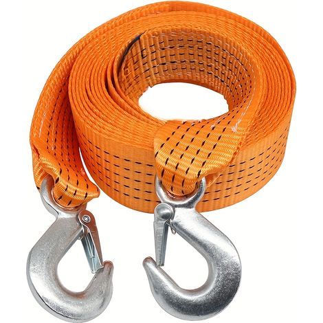 Sangle de remorquage professionnelle 5T – Corde de traction en nylon 5 m avec sac, pour dépannage automobile, garage et usage extérieur (1/5)