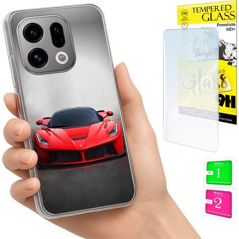 Funda para Oppo Find X9 con cubierta trasera y cristal 9H (1/5)
