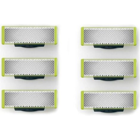 Kompatibel mit OneBlade – Ersatzklingen für den OneBlade Elektrorasierer/Trimmer, aus robustem Edelstahl, zum Trimmen, Stylen und Rasieren, 6er-Packung