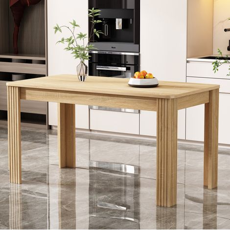 Tisch Esstisch rechteckig stabil 130 kg Holzoptik OKMYHOME (1/5)