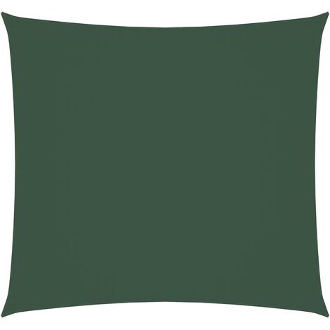 Maison Exclusive - Vela Parasole in Tela Oxford Quadrata 5x5 m Verde Scuro