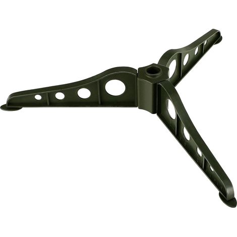 Socle Sapin Artificiel - 1 Pièce - Plastique ABS Vert Olive - Base Stable Trou 2cm - Intérieur Extérieur Salon - 29x29x5,5 cm (1/5)