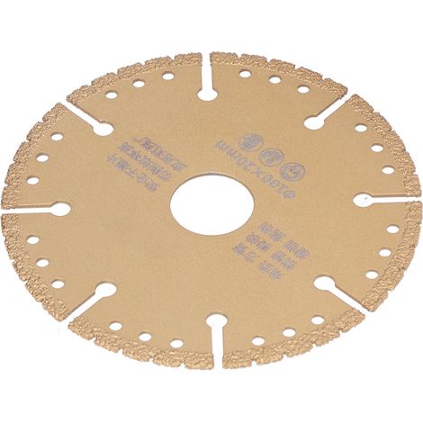 Lame de scie circulaire King 100x20mm, disque en acier brasé pour coupe multi-matériaux, tronçonnage métal performant, outillage durable (1/5)