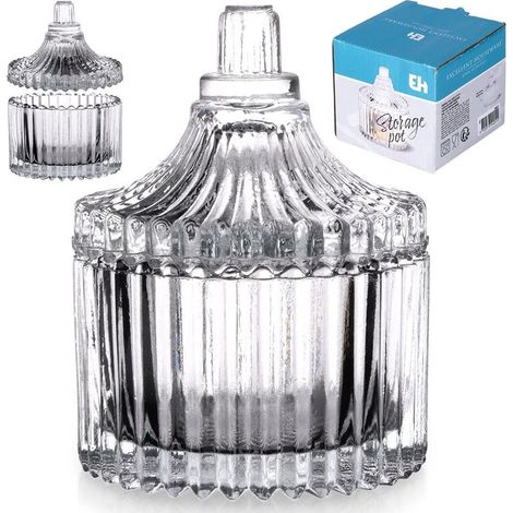 Sucrier en verre petit récipient à sucre 80 ml EXCELLENT HOUSEWARE 139430 (1/5)