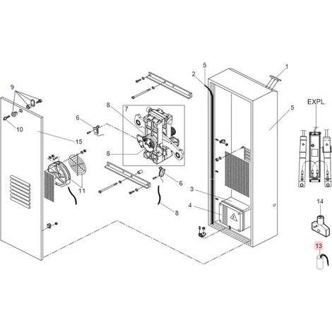 Kondensator Pp 16 Uf Mf 400V Ul-Erkennung Originalersatzteil FAAC 7600525 (1/3)